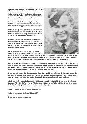 A preview of a PDF biography for Lawrence, William Joseph